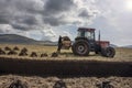 Harvesting turf in Ireland