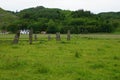 Ballymeanoch Neolithic Standing Stones at Kilmartin Glen, Near Oban, Argyll Scotland Royalty Free Stock Photo