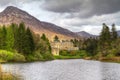 Ballynahinch castle in Connemara mountains Royalty Free Stock Photo