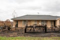 Australian bushfire aftermath: Burnt fence