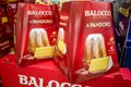 Balocco Pandoro cake in red package of Christmas