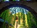 Balon Market in Turin city, Italy. Art, nature and architecture