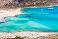 Balos bay beach at Gramvousa island, Crete, Greece Royalty Free Stock Photo