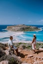 Balos Beach Cret Greece, Balos beach is on of the most beautiful beaches in Greece at the Greek Island Royalty Free Stock Photo