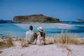 Balos Beach Cret Greece, Balos beach is on of the most beautiful beaches in Greece at the Greek Island Royalty Free Stock Photo