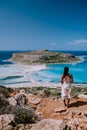 Balos Beach Cret Greece, Balos beach is on of the most beautiful beaches in Greece at the Greek Island Royalty Free Stock Photo