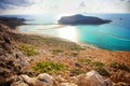 Balos beach, crete, greece Royalty Free Stock Photo