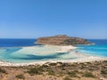 Balos beach and lagoon in West Creete Royalty Free Stock Photo