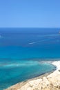 Balos lagoon beach. Beautiful coastal landscape in Crete, Mediterranean Sea great for summer holidays Royalty Free Stock Photo