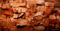 Balsa wood texture, panoramic old background - AI generated image Royalty Free Stock Photo
