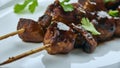 Balsamic Garlic Grilled Mushroom Skewers