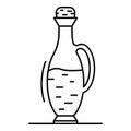 Balsamic vinegar bottle icon, outline style