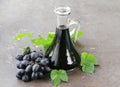 Balsamic vinegar in a glass jug