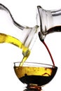 Balsamic vinegar and olive oil