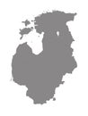 Baltic countries map - Baltic states, Baltic republics, Baltic nations or simply the Baltics