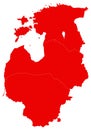 Baltic countries map - Baltic states, Baltic republics, Baltic nations or simply the Baltics