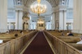 Interior of Helsinki Cathedral, Helsinki Finland.