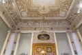 Ceiling and architrave in The Hermitage St Petersburg Russia