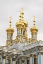 Chapel domes from the rear of Catherine Palace St Petersburg Russia Royalty Free Stock Photo