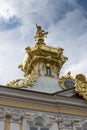 Three sided imperial eagle at Peterhof Palace St Petersburg Russia Royalty Free Stock Photo