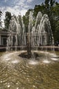 Fountain in the grounds of Peterhof Palace St Petersburg Russia