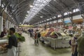 Kuznechnyy Rynok & x28;Forge Market& x29; local farmers market in a St Petersburg suburb