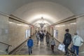 Foot tunnel in Vladimirskya metro station St Petersburg Russia Royalty Free Stock Photo
