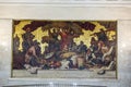 Mural in Vladimirskya metro station St Petersburg Russia Royalty Free Stock Photo