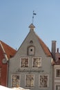 Building detail in Tallinn Market square Tallinn Estonia