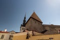 Rooves and the steeple of St Mary`s Cathedral Toomkirik Tallinn Royalty Free Stock Photo