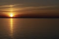 Baltic sunset from MS Azura Royalty Free Stock Photo