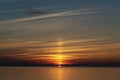 Baltic sunset from MS Azura Royalty Free Stock Photo