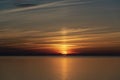 Baltic sunset from MS Azura Royalty Free Stock Photo