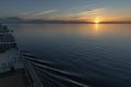 Baltic sunset from MS Azura Royalty Free Stock Photo