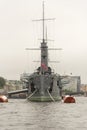 Cruiser Aurora on the Neva River, St. Petersburg