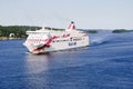 Baltic Princess ferry of Silja Line in the Gulf of Finland, sea cruise ship at sea, Finland