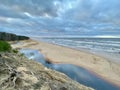 Baltic Sea autumn coast sea beach Saulkrasti Latvia Royalty Free Stock Photo