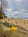 Baltic Sea autumn coast sea beach Saulkrasti Latvia