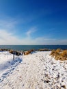 baltic sea beach stairway Royalty Free Stock Photo