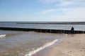 The Baltic Sea beach of Zempin with waves