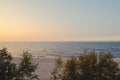 Baltic sea at beautiful sunrise in Poland beach Royalty Free Stock Photo