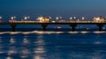 Baltic sea at beautiful sunset in Miedzyzdroje beach. Polish baltic coast. Famous city among the tourist. Pier at sunset Royalty Free Stock Photo