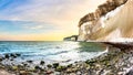 Baltic Sea with the chalk cliffs of RÃÂ¼gen Royalty Free Stock Photo