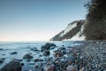 Baltic Sea Coast at Jasmud park. Cold autumn morning