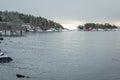 Baltic sea coast near Karlshamn in winter, Sweden