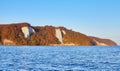 Baltic Sea coast with Rugen Island (Rugia, Ruegen) chalk cliffs at sunrise, Germany Royalty Free Stock Photo