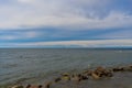 Baltic sea coast in Visby town. Gotland.