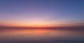 Baltic sea - early morning sunrise over the sea. Royalty Free Stock Photo