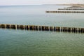 Baltic Sea groins Royalty Free Stock Photo