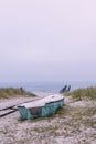 Baltic Sea Impression Lonely Boat Royalty Free Stock Photo
